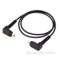 90 -Grad -Winkel Micro HDMI Männlicher Kabel
